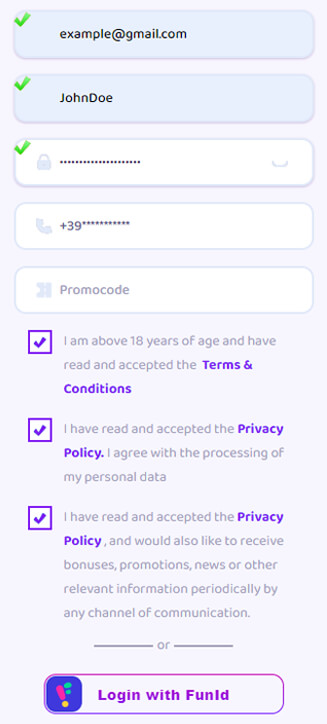 Processus d'inscription 7Signs sur mobile Processus d'inscription 7Signs sur mobile
